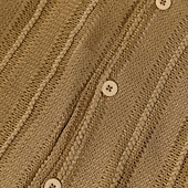 voordelige Smart-casual overhemden voor heren-Voor heren Overhemd Textuur Normaal shirt Jacquard overhemd Zwart Wit Kameel Abrikoos Korte mouw Effen Met Textuur Cubaanse kraag Casual Streetwear Jacquard Kleding Elegant Modieus Casual
