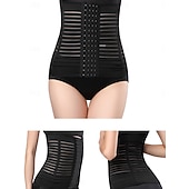 cheap Waist Trainer-Women's Shapewear Waist Trainer Casual Pure Color Elastic Waist Daily Sleeveless Black Beige Summer Spring Fall Winter Slim