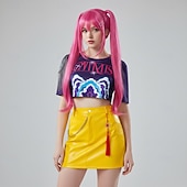  Kpop-inspiriert Von koreanischen Idolen inspiriert Popstar Kostüm Festkleidung Virtuelles Idol for Damen Erwachsene Halloween Karneval Leistung Comic-Konzert Anime Expo