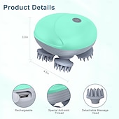 ieftine Jucării electronice-Aparat de masaj portabil modernizat pentru animale de companie, pentru câini și pisici, aparat electric de masaj pentru pisici și câini, cu 4 capete de masaj rotative, trei moduri, pentru ameliorarea