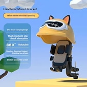 economico Accessori per motociclette e quad-Supporto per telefono da moto con parasole, mini casco, supporto universale per telefono da manubrio bici, visiera parasole antiriflesso per iPhone 17 16 15 14 Pro Max Samsung Galaxy S26 Android, simpatico design con orecchie di gatto