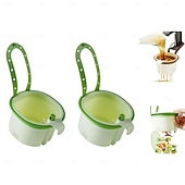 olcso Konyhai tárolás-konyhai mosogató szűrőkosár, függő konyhai mosogató szűrőkosár présürítéssel &amp;öntisztító kialakítás, állítható műanyag sarokmosogatók, ételfogó prés, automatikus ürítő sarokszűrő kosarak