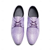 voordelige Derby Schoenen-Blauwe herenschoenen met krokodillenprint, vetersluiting, bovenkant van imitatieleer, modieuze luxe stijl, geschikt voor stijlvolle mannen bij feestjes en speciale gelegenheden.