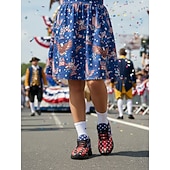  Vereinigte Staaten 250. Jubiläum Damen USA Flaggen Druck Schwarz Sneakers mit Adlerdesign patriotische Sportschuhe für den Unabhängigkeitstag Paraden Festivals Laufen und Everyday Wear