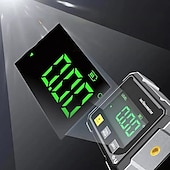 baratos Telêmetros e telescópios-Localizador de ângulos a laser digital, ferramenta de medição de alta precisão com visor LED grande, base magnética e recarregável via USB.