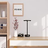 tanie Lampy stołowe-1 opakowanie bezprzewodowych lamp stołowych, ładowalnych, przenośnych lamp zasilanych baterią 5000 mAh, 3-kolorowa lampa stołowa LED z płynnym przyciemnianiem i funkcją pamięci, do użytku na zewnątrz/w jadalni/na patio/w restauracji