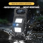 olcso Kültéri falilámpák-kültéri napelemes csíptetős lámpa, vízálló LED fali lámpa mozgásérzékelővel, nagy fényerejű napelemes töltés kertbe, udvarra, erkélyre, kerítésre, teraszra, biztonsági tájvilágításba