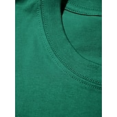 billige grunnleggende t-skjorter-Herre 100 % bomulls-T-skjorte Kort Erme Crew-hals Sommer Vår &amp; Vinter Helfarge عادي Mote Designer Grunnleggende Grunnleggende Ren Avslappet Feriereise Gate Kamel Grå Topp T-skjorte for menn