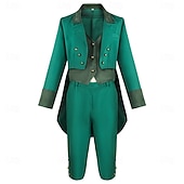  Renaissance Steampunk Coat Pants Hat Long Sleeves Prince Elf Nobleman Fancy Dress Men's Royal Steampunk Event / Party Masquerade Adults' Coat Vest Pants
