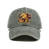 preiswerte Zubehör-Baseballmütze Amerikanische Flagge Retro Vintage Erbe Patriotisch 1776–2026 für Unisex Erwachsene 3D-Druck  für Unabhängigkeitstag / 4. Juli 4. Juli Outdoor Alltagstauglich