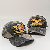 preiswerte Zubehör-Baseballmütze Tarnung Amerikanische Flagge Retro Vintage Erbe Patriotisch 1776–2026 für Unisex Erwachsene 3D-Druck  für Unabhängigkeitstag / 4. Juli 4. Juli Outdoor Alltagstauglich