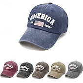 baratos Acessórios-Boné de Baseball Estátua da Liberdade Bandeira americana Sino da Liberdade Retro Vintage Herança Patriótico 1776-2026 para Unisexo Adulto Lavagem com ácido  para Dia da Independência 4 de julho Ao ar
