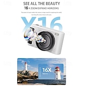 abordables Fotocamera e foto-M3 4K Digital Video Camera and 16X Digital Zoom Camera 2.8inch Flip Screen with Flash for Voice Controlled Shooting