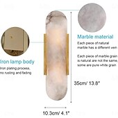 olcso Beltéri falilámpák-fali lámpák hálószobába modern márvány falikar fali lámpa fürdőszobai mosdófali világítás kőből készült művészeti fali lámpa
