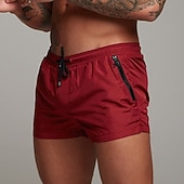 preiswerte Laufshorts-Herren Laufshorts Sportshorts Fitnessshorts Kordelzug Tasche Elastischer Bund Unterteile Lässig Outdoor Urlaub Sommer Schnelltrocknend Leicht Weich Fitnesstraining Aktives Training Übung Normale