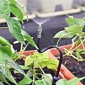 economico Innaffiamento e irrigazione-sistema di raffreddamento a nebulizzazione per esterni con ugelli di nebulizzazione regolabili a 360°, sistema di irrigazione e irrigazione automatico per giardino, patio, serra, raffreddamento e umidificazione