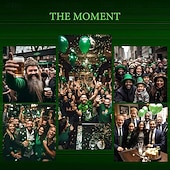 cheap St. Patrick's Day Bottoms-St. Patrick's Day Men's Geometric Tartan Gradient Color Trousers Dress Pants Suit Pants Mid Waist Vintage Retro Holiday Relaxed Fit Flat Front Dress Pants with Side Pockets Spring Fall 3D Print Green