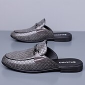 Недорогие Мужские клоги и мюли-Мужские красные лоферы из искусственной кожи, с текстурой под крокодиловую кожу, без шнурков, элегантная свадебная обувь, для торжественных случаев.