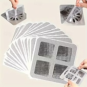 levne Čistící prostředky-20/50 ks lapačů vlasů do sprchy, kovový síťový filtr do odtoku, snadné použití a likvidace, neucpává se, bez zápachu, sítko do sprchového odtoku do koupelny