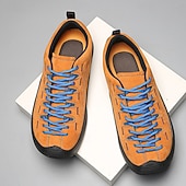 abordables Baskets Décontractées-Chaussures de randonnée pour hommes – en daim et mesh résistants, respirantes et confortables, idéales pour la randonnée et les sports d'aventure