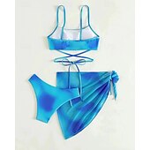 voordelige Surf Tankini's en Bikinis-Dames Bikini-sets Badpak Badpakken Tie Dye UV-Bescherming Elastisch Mouwloos Zwemkleding Zwempak Surfen Duiken Zwemmen Zomer