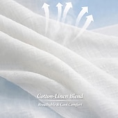 tanie Sukienki-Damskie Sukienka midi Sztuczna bawełna len Sukienka trapezowa Codzienne sukienki Elegancja Zabytkowe Moda Codzienny Urlop Wyjściowe Luźna Równina Długi rękaw W serek Niebieski Biały Rumiany r