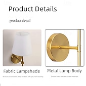 levne Vnitřní nástěnná světla-Vevnitř Moderní Nordický styl Vnitřní nástěnná svítidla Obývací pokoj Ložnice Kov Látka nástěnné svítidlo 110-240 V