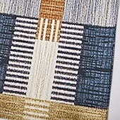 abordables Polo géométrique pour homme-Homme Géométrique Bloc de Couleur Chemises Polo Gaufre Texturé manche longue Polos Revers Occasionnel Athleisure Tenue quotidienne Impression 3D Printemps Automne Hiver Bleu Violet Marron