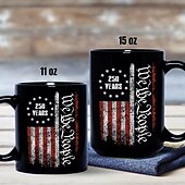 cheap Mugs &amp; Cups-United States 250th Anniversary Mug Patriotic Gift, Semiquincentennial Ceramic Coffee Mug, 1776-2026, Independence Day 4th of July Gift for Men Women, Microwave &amp; Dishwasher Safe