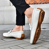 economico Mocassini casual-mocassini da uomo in similpelle viola: comode scarpe casual slip-on da indossare tutti i giorni e per eventi rilassati
