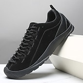 abordables Baskets Décontractées-Chaussures de randonnée pour hommes – en daim et mesh résistants, respirantes et confortables, idéales pour la randonnée et les sports d'aventure