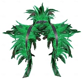 olcso kiegészítők-Carnaval 2026 Rio Carnaval Szamba Kiegészítők női piros tollas szárnyak hátizsák Brazíliai Fesztivál Előadói Jelmez