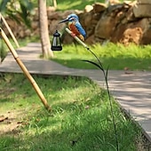 levne Světla cesty &amp; lucerny-Venkovní solární vodotěsné závěsné světlo s motivem ledňáčka, zářivý vířivý design rákosu, dekorace na zahradu, dvůr, cestu, trávník, farmářský styl, akcentové osvětlení krajiny pro venkovní dekoraci.