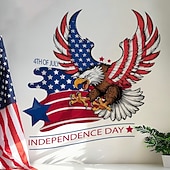  2 db-os amerikai függetlenség napi sas falmatrica ünnepi hangulattal, dekoratív öntapadós matricákkal