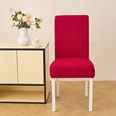 billiga Fåtöljskydd och armlöst stoltäckning-Matstolsöverdrag för hemmet polarfleece tyg stretchöverdrag sitsskydd stolsöverdrag mjukt halkfritt matstolsfodral