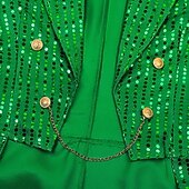 voordelige Bovenkleding-St. Patrick 2026 Punk &amp; Gothic Middeleeuws Jas Jack Rok Lange Mouwen Prins Elf Edelman Pailletten Kostuum Voor heren Koninklijk Stoompunk Halloween Carnaval Maskerade Evenement / Feest Maskerade