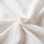 Недорогие Хлопковые Льняные Футболки-Муж. Футболка Футболка из льна Длинный рукав V-образный вырез Лето Весна Весна лето Сплошной цвет Полотняное плетение Текстура Повседневные На каждый день Уличный стиль Гладкая ткань