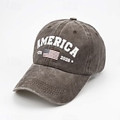 baratos Acessórios-Boné de Baseball Estátua da Liberdade Bandeira americana Sino da Liberdade Retro Vintage Herança Patriótico 1776-2026 para Unisexo Adulto Lavagem com ácido  para Dia da Independência 4 de julho Ao ar
