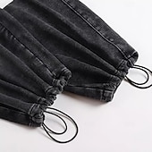abordables pantalons décontractés-SoftFade™ Pantalons pour Hommes 100 % Coton Pantalons Amples Pantalons Décontractés Pantalons Lavés À L'Acide À Cordon Élastique Taille Droite Longueur Complète Quotidien Mode De Vacances Streetwear