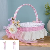 billige Originale leker-påskekurv utendørs utflukt frukt snacks oppbevaringskurv skum oppstandelsesegg dekorasjon kunstig blomsterkurv