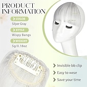 economico Frange-Frangia Liscio Capelli Sintetici Per donna