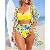 halpa Surfing Tankinit ja Bikinis-Naisten Bikinisetit Uimapuku uimapuvut Trooppinen Peitolla UV suoja Elastinen Hihaton Uima-asut Uimapuku Lainelautailu Sukellus Uinti Kesä