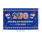 abordables EE. UU. 250.-Bandera de Estados Unidos conmemorativa del 250 aniversario, decoración de ambiente de patio, decoración patriótica, bandera de jardín al aire libre.