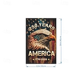 abordables États-Unis 250.-Commémorant le 250e anniversaire des États-Unis, drapeau de jardin décoratif, drapeau suspendu, drapeau de décoration de cour, drapeau en imitation chanvre