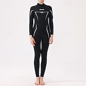 economico Mute, tute da sub e indumenti anti-abrasione-Per donna Muta in neoprene da 3 mm Tuta termica integrale Tinta unita Termico Addensato Protezione UV Manica Lunga Costume da Bagno Costume da bagno Surf Immersione Snorkeling Primavera