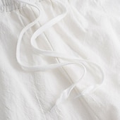 abordables Vacances-Homme Joggeurs Pantalons en Lin Pantalons Pantalon d'été Pantalons Amples Cordon de serrage Taille Élastique Uni Confort Léger Longueur complète Quotidien Plage Fête Vacances Mode Noir Blanche Non