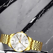 cheap Quartz Watches-Mother's Day Gift Women Quartz Watch Casual Luminous Calendar Date Alloy Watch