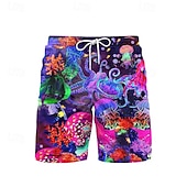 abordables Maillots de bain &amp; Shorts de bain-Homme Shorts de bain Short de bain Dégradé Rayures Cordon de serrage avec poches Séchage Rapide Avec Poches Shorts de Surf maillot de bain Surf Plage Sports Nautiques Été