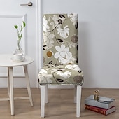 levne Potah na jídelní židli-Voděodolný potah na jídelní židli, potah na stoličku, potah na židli s geometrickým potiskem, polyesterové potahy