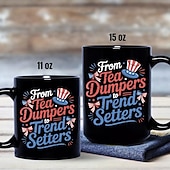 tanie Kubki i filiżanki-Kubek z okazji 250. rocznicy Stanów Zjednoczonych, prezent patriotyczny, ceramiczny kubek do kawy z okazji półpięćsetnej rocznicy, 1776–2026, Ameryka 250, prezent na Dzień Niepodległości dla mężczyzn